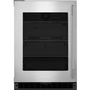 Réfrigérateur compact de 24 po, 5,2 Pi cu. avec porte vitrée KitchenAid - KURL324SSB