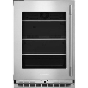 Réfrigérateur compact de 24 po, 5,2 Pi cu. avec porte vitrée KitchenAid - KURL524SPS