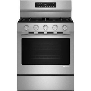 Cuisinière autoportante à gaz de 30 po avec technologie convection KitchenAid - KFGS330TPS