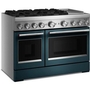 Cuisinière autoportante bi-énergie de style commercial de 48 po avec plaque chauffante KitchenAid - KFDD948SAG