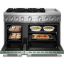 Cuisinière autoportante bi-énergie de style commercial de 48 po avec plaque chauffante KitchenAid - KFDD948SDC