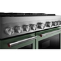 Cuisinière autoportante bi-énergie de style commercial de 48 po avec plaque chauffante KitchenAid - KFDD948SDC