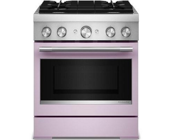 Cuisinière autoportante bi-énergie de style commercial de 30 po KitchenAid - KFDS930SWF
