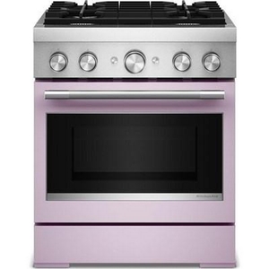 Cuisinière autoportante bi-énergie de style commercial de 30 po KitchenAid - KFDS930SWF