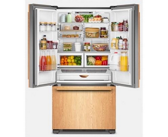 Réfrigérateur trois portes avec porte à deux battants à profondeur de comptoir de 36 po, 21,9 Pi cu.. avec machine à glaçons KitchenAid - KRFC136TPA