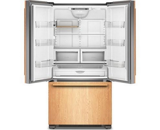 Réfrigérateur trois portes avec porte à deux battants à profondeur de comptoir de 36 po, 21,9 Pi cu.. avec machine à glaçons KitchenAid - KRFC136TPA