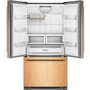 Réfrigérateur trois portes avec porte à deux battants à profondeur de comptoir de 36 po, 21,9 Pi cu.. avec machine à glaçons KitchenAid - KRFC136TPA