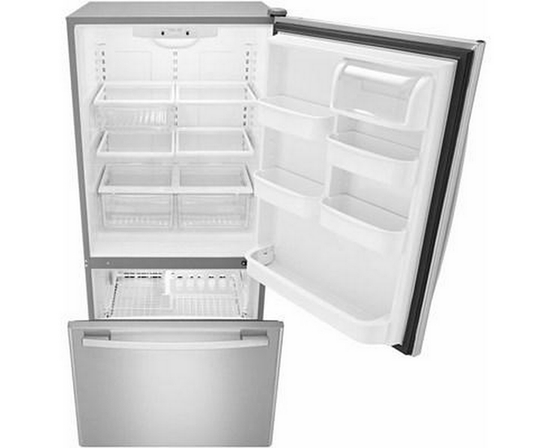 Réfrigérateur à congélateur inférieur de 33 po, 22 Pi cu. Amana - ABB2224BRM