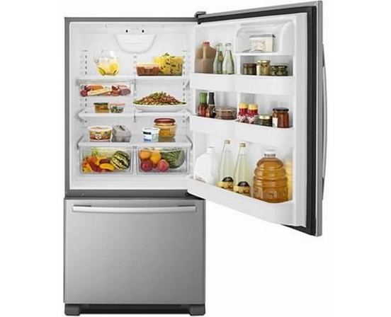 Réfrigérateur à congélateur inférieur de 33 po, 22 Pi cu. Amana - ABB2224BRM