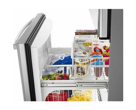 Réfrigérateur à congélateur inférieur de 33 po, 22 Pi cu. Amana - ABB2224BRM