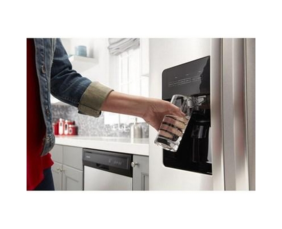 Réfrigérateur côte-à-côte amovible de 33 po, 21  Pi cu. avec distributeur d'eau et de glaçons Amana - ASI2175GRS