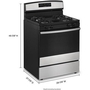 Cuisinière amovible à gaz de 30 po Amana - AGR6603SMS