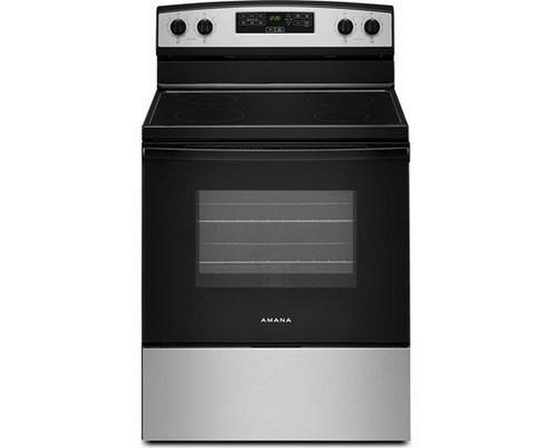 Cuisinière électrique 30 po avec très grande fenêtre de four Amana - YAER6203MSS