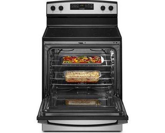 Cuisinière électrique 30 po avec très grande fenêtre de four Amana - YAER6203MSS
