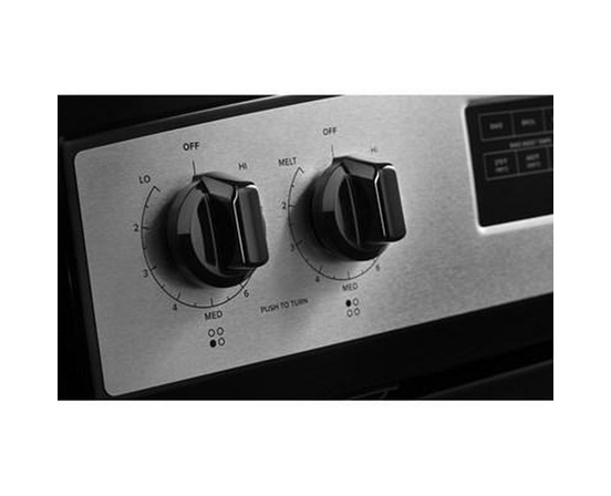 Cuisinière électrique 30 po avec très grande fenêtre de four Amana - YAER6203MSS