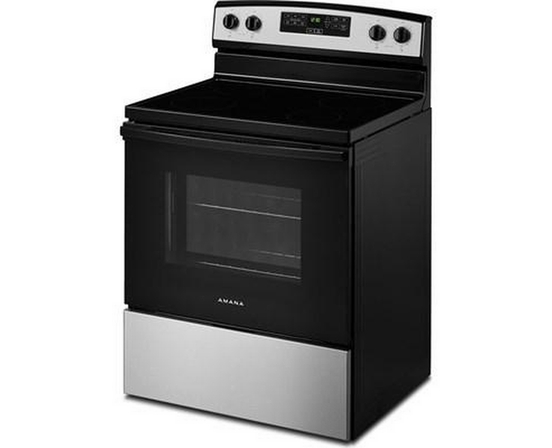 Cuisinière électrique 30 po avec très grande fenêtre de four Amana - YAER6203MSS
