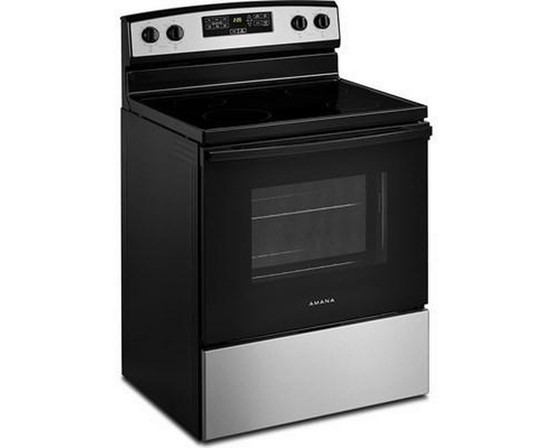 Cuisinière électrique 30 po avec très grande fenêtre de four Amana - YAER6203MSS