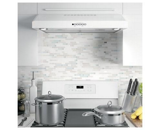Hotte de cuisinère sous le cabinet de 30 po avec 4 vitesses GE - JVX5300DJWWC