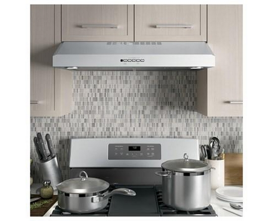 Hotte de cuisinère sous le cabinet de 30 po avec 4 vitesses GE - JVX5300DJWWC