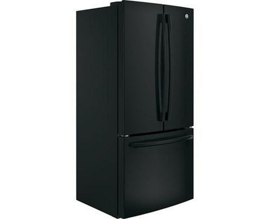 Réfrigérateur trois portes avec porte à deux battants à profondeur de comptoir de 33 po, 18,6 Pi cu. GE - GWE19JGLBB