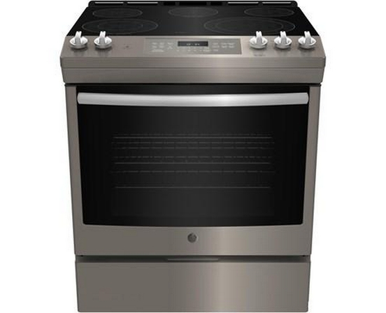 Cuisiniere encastrable électrique de 30 po avec four autonettoyant and steam clean option GE - JCS840EMES