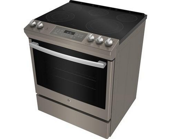 Cuisiniere encastrable électrique de 30 po avec four autonettoyant and steam clean option GE - JCS840EMES