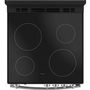 Cuisinière amovible électrique de 24 po avec dosseret détachable GE - JCAS640RMSS