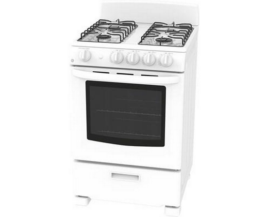 Cuisinière amovible à gaz de 24 po GE - JCGAS300DMWW