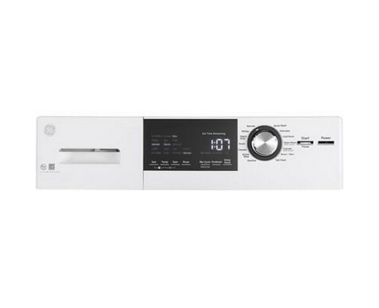 Laveuse à chargement frontale de 2,8 Pi cu. avec vapeur GE - GFW148SSMWW