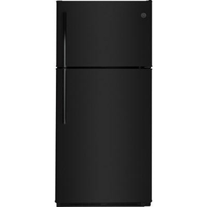 Réfrigérateur à congélateur supérieur de 30 po, 18 Pi cu. avec porte réversible GE - GTE18FTLKBB