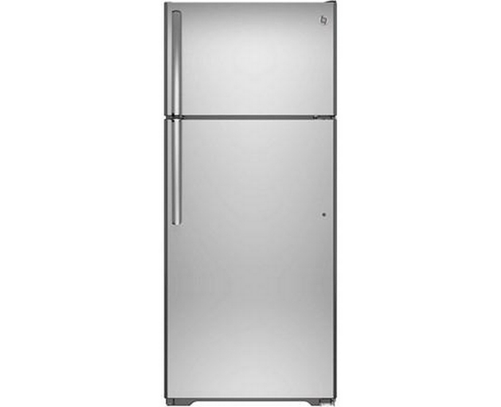 Réfrigérateur à congélateur supérieur de 30 po, 18 Pi cu. GE - GTS18FSLKSS