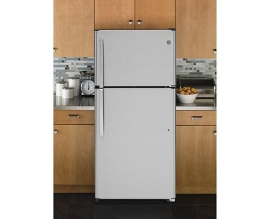 Réfrigérateur à congélateur supérieur de 30 po, 18 Pi cu. GE - GTS18FSLKSS