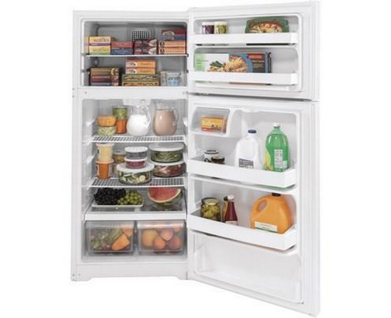 Réfrigérateur à congélateur supérieur amovible de 28 po., 15,6 Pi cu. avec ClimateKeeper™ GE - GTE16DTNRWW