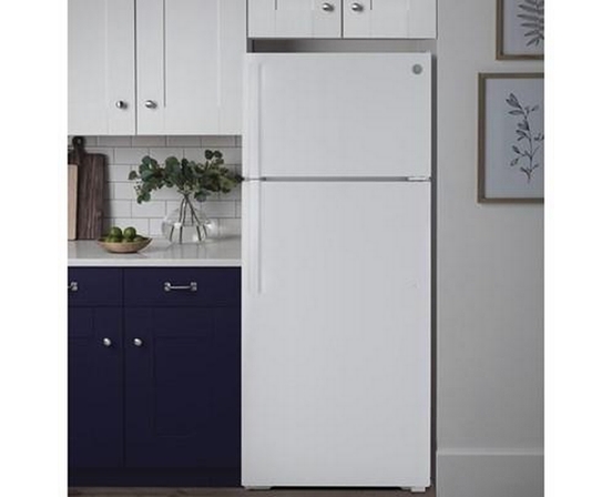 Réfrigérateur à congélateur supérieur amovible de 28 po., 15,6 Pi cu. avec ClimateKeeper™ GE - GTE16DTNRWW