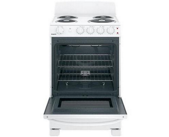 Cuisinière amovible électrique de 24 po. avec technologie Sensi-Temp GE - JCAS300DMWW