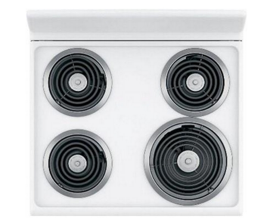 Cuisinière amovible électrique de 24 po. avec technologie Sensi-Temp GE - JCAS300DMWW