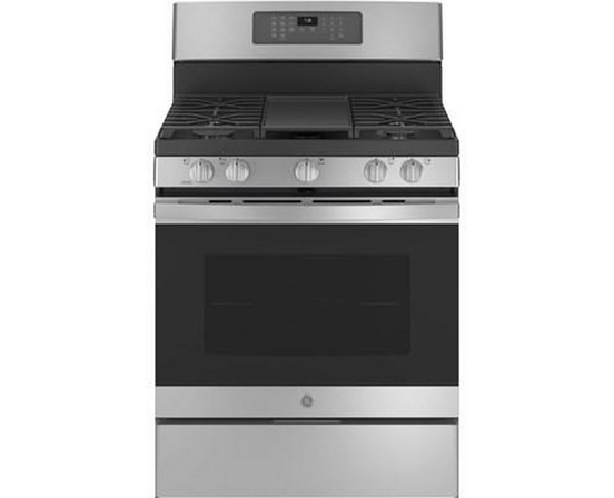 Cuisinière amovible à gaz de 30 po. avec technologie convection GE - JCGB735SPSS