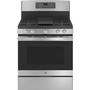 Cuisinière amovible à gaz de 30 po. avec technologie convection GE - JCGB735SPSS