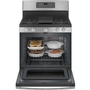 Cuisinière amovible à gaz de 30 po. avec technologie convection GE - JCGB735SPSS