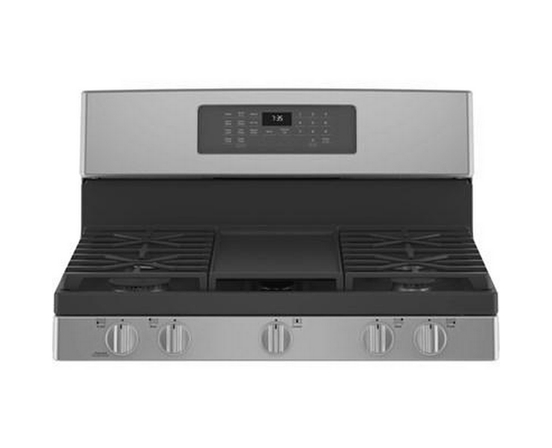 Cuisinière amovible à gaz de 30 po. avec technologie convection GE - JCGB735SPSS