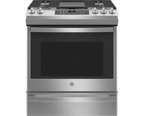 Cuisinière encastrable à gaz de 30 po. avec technologie convection GE - JCGS760SPSS