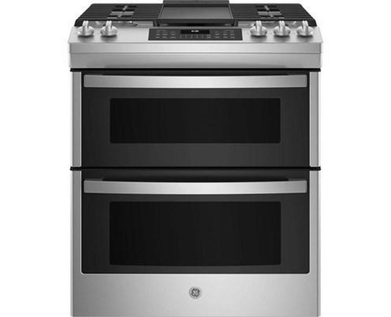 Cuisinière encastrable à gaz de 30 po. avec technologie convection européenne véritable GE - JCGSS86SPSS