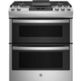 Cuisinière encastrable à gaz de 30 po. avec technologie convection européenne véritable GE - JCGSS86SPSS