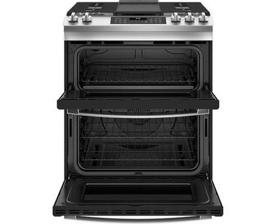 Cuisinière encastrable à gaz de 30 po. avec technologie convection européenne véritable GE - JCGSS86SPSS