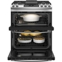 Cuisinière encastrable à gaz de 30 po. avec technologie convection européenne véritable GE - JCGSS86SPSS