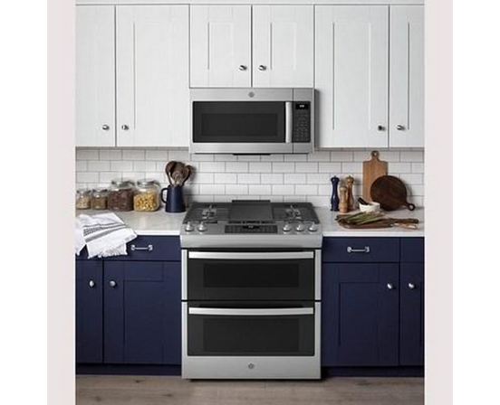 Cuisinière encastrable à gaz de 30 po. avec technologie convection européenne véritable GE - JCGSS86SPSS