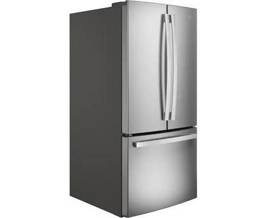 Réfrigérateur trois portes avec porte à deux battants de 33 po, 24.8 Pi cu.avec distributeur d'eau interne GE - GNE25JYKFS