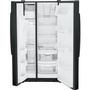 Réfrigérateur côte à côte de 33 po, 23 Pi cu. avec distributeur d'eau et de glace GE - GSS23GGPBB