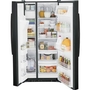 Réfrigérateur côte à côte de 33 po, 23 Pi cu. avec distributeur d'eau et de glace GE - GSS23GGPBB