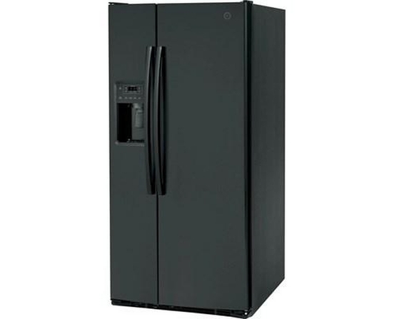 Réfrigérateur côte à côte de 33 po, 23 Pi cu. avec distributeur d'eau et de glace GE - GSS23GGPBB